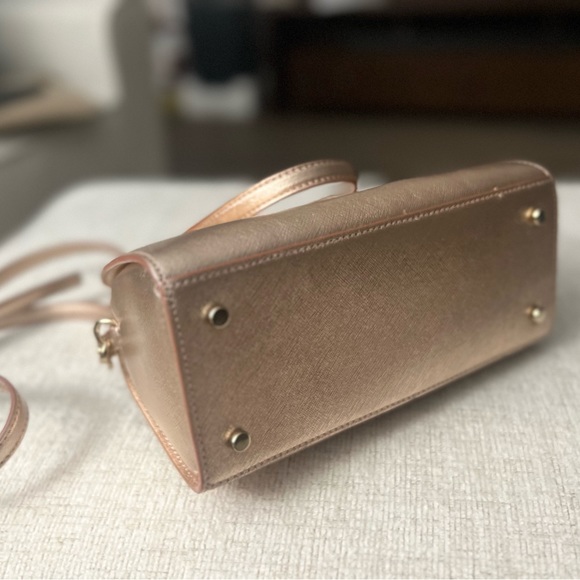 NWT Kate Spade Mini Riley Laurel Way Rose Gold - Picture 7 of 8